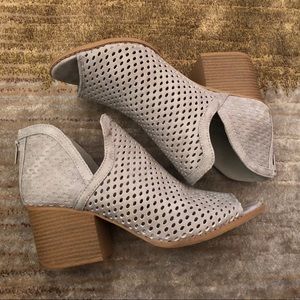 Grey Booties by Qupid.